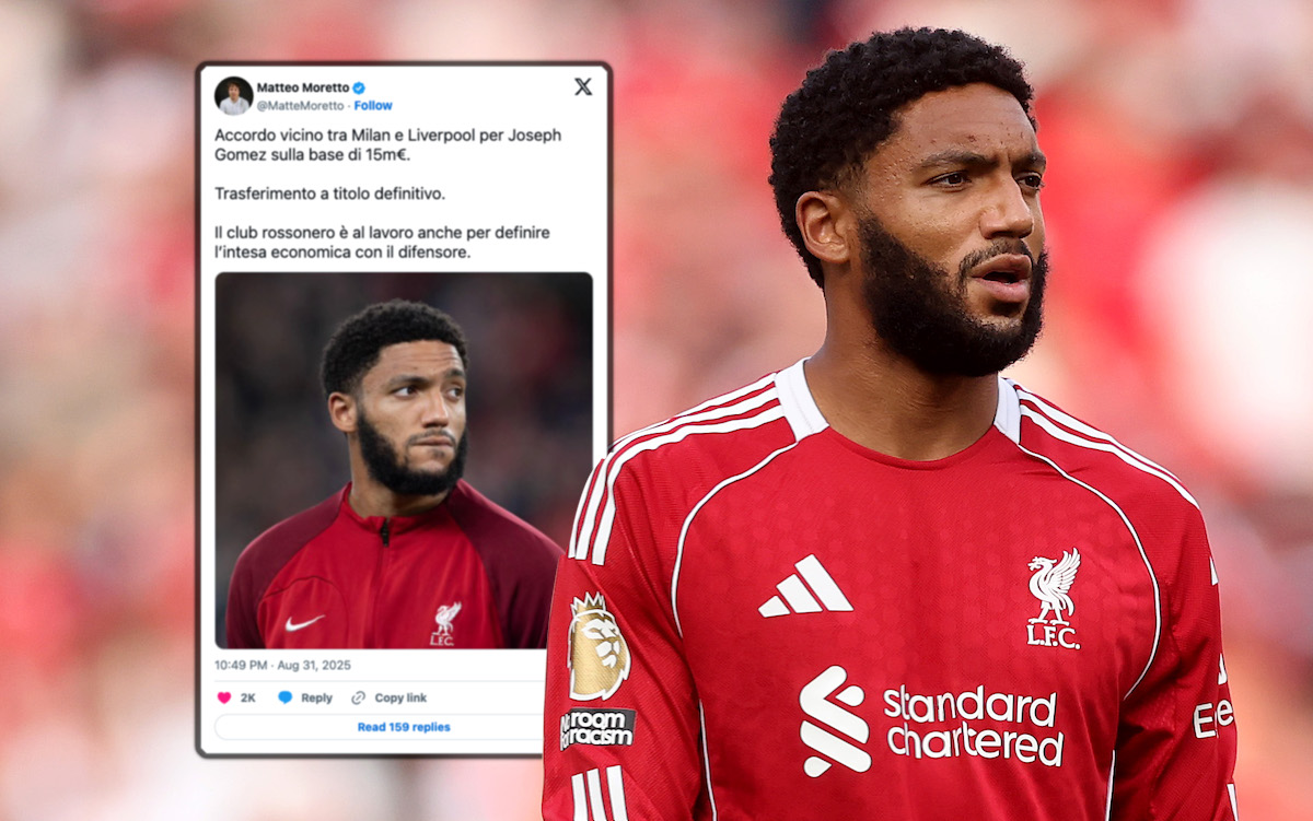 Moretto: €15m deal close between Milan and Liverpool for defender – what it depends on