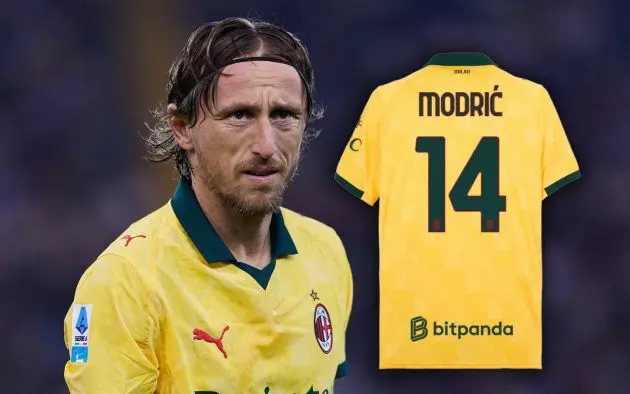 Luka Modric shirt sales third kit