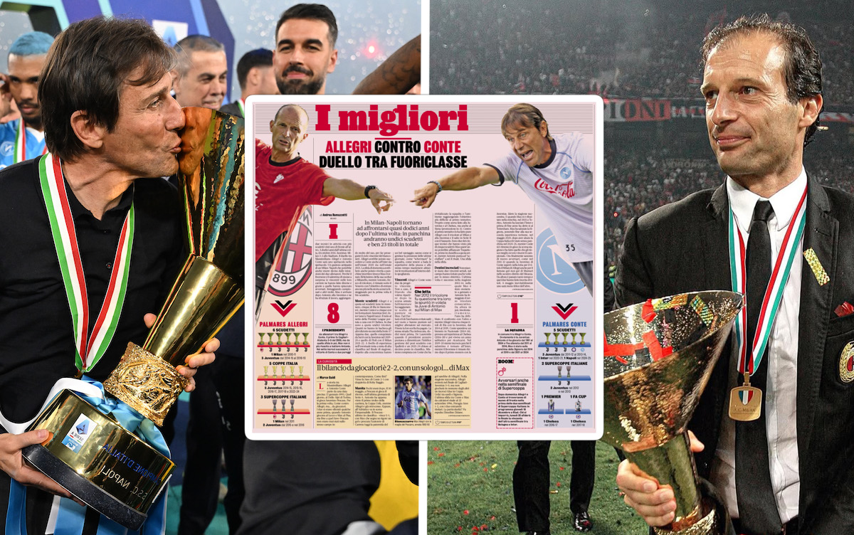 GdS: ‘The best’ – why Allegri vs. Conte will be a ‘duel of champions’ in Milan-Napoli