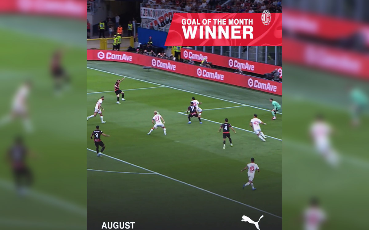 Watch: Pulisic’s strike against Bari voted ‘Goal of the Month’ by Milan fans