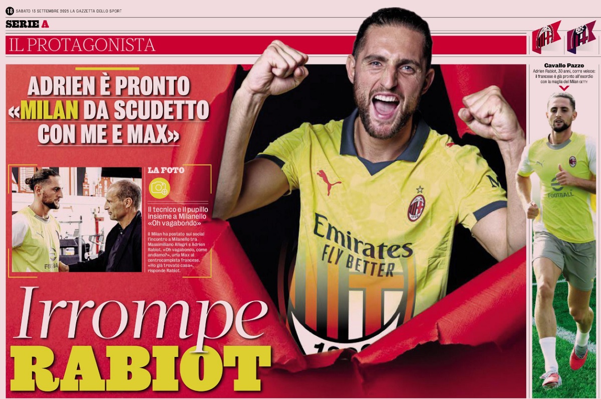 Rabiot gazzetta dello sport