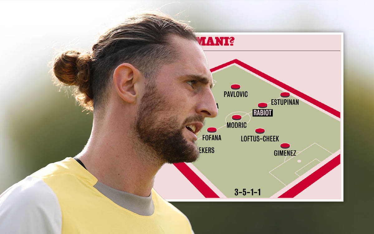 GdS: Milan’s predicted XI for Bologna clash – Rabiot could play from start