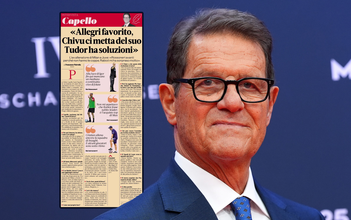 ‘A huge advantage’ – Capello praises Milan’s signings and explains why they can rival Napoli