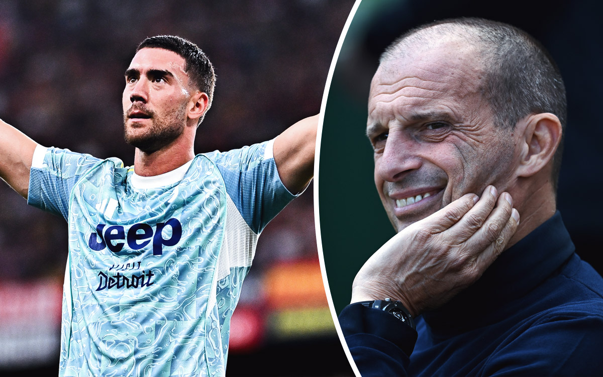 Vlahovic and Allegri
