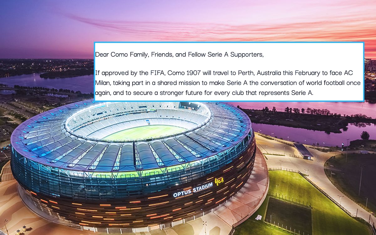 Official: Como announce first plans for Milan fixture in Australia - the details and reason