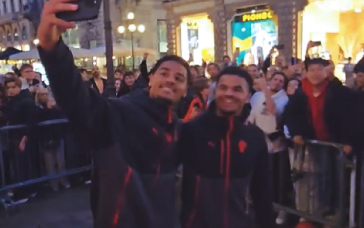 Watch: Athekame and De Winter meet fans at Milan flagship store