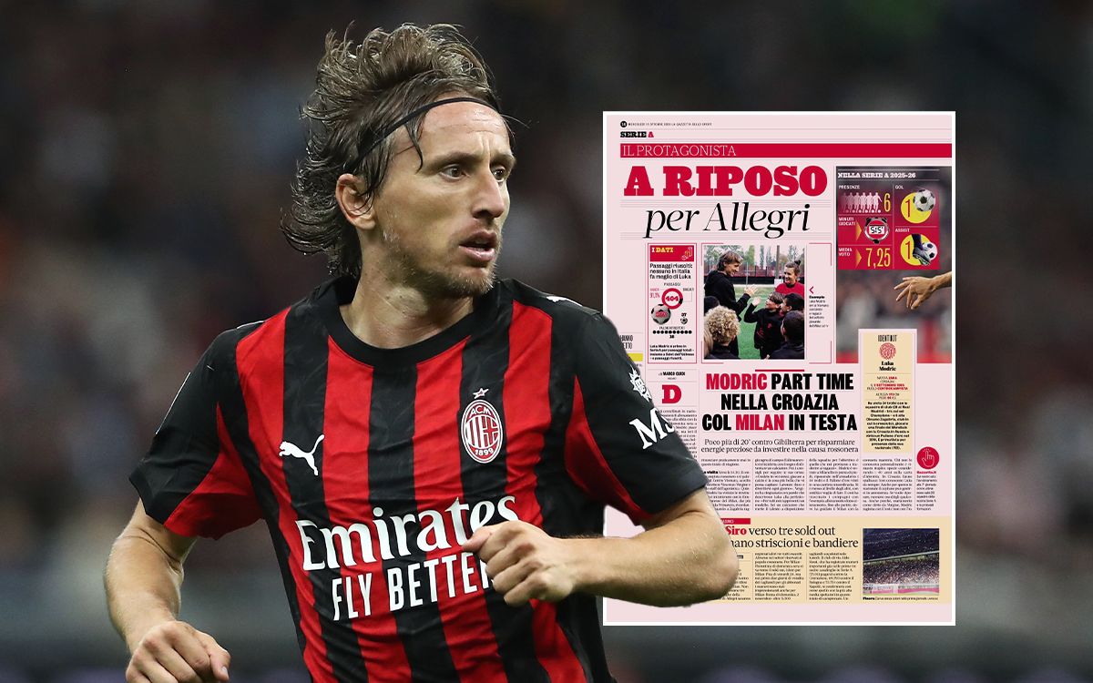 GdS: Modric takes 'part-time' role with Croatia to continue being star for Milan