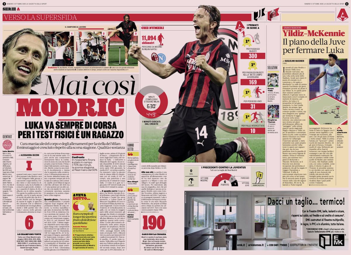 la gazzetta dello sport 3 october