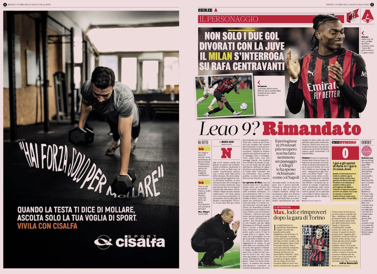 la gazzetta dello sport 7 october