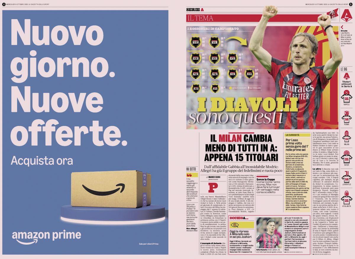 la gazzetta dello sport 8 october