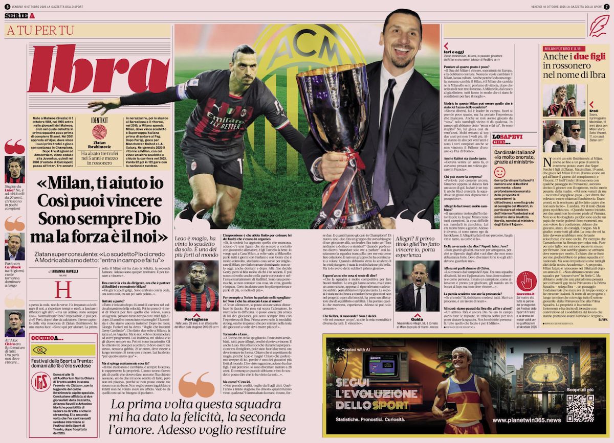la gazzetta dello sport 10 october