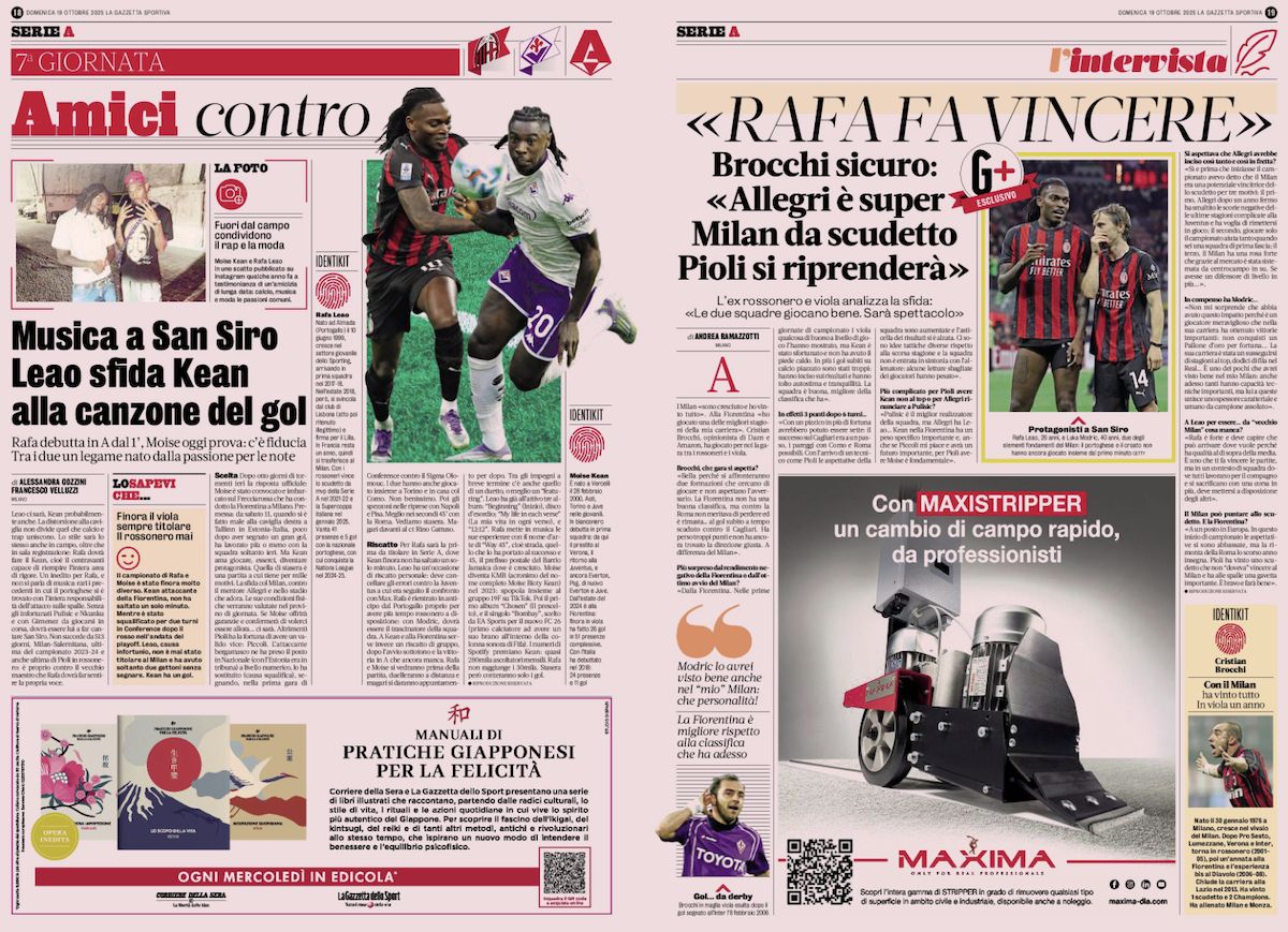 la gazzetta dello sport 19 october