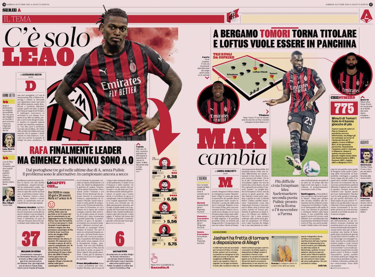 la gazzetta dello sport 26 october