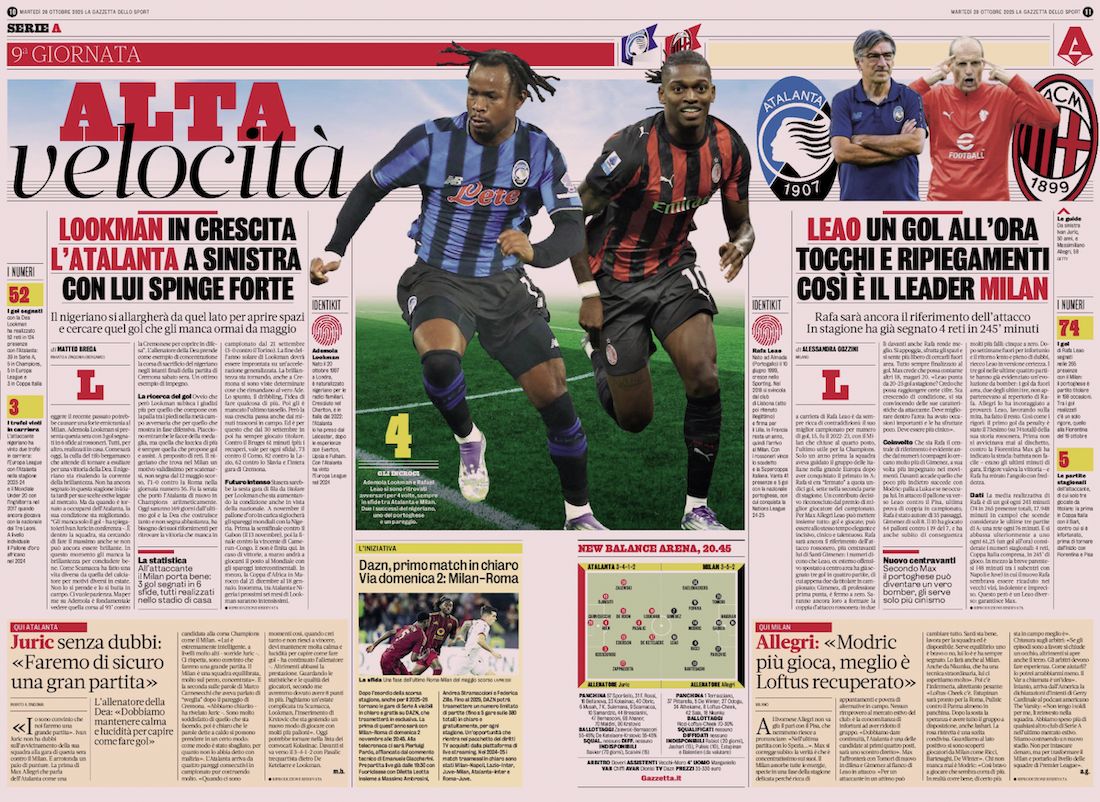 la gazzetta dello sport 28 october