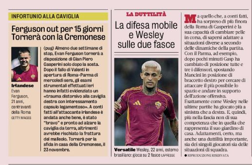 Gazetta dello Sport Ferguson - Oct 31