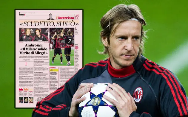 Massimo Ambrosini of AC Milan