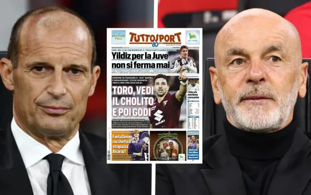 Massimiliano Allegri AC Milan, Stefano Pioli Fiorentina