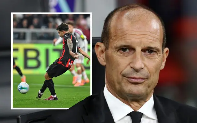 Massimiliano Allegri and Christian Pulisic AC Milan