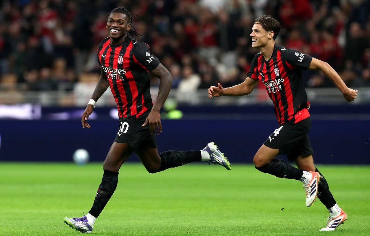 Rafael Leao and Samuele Ricci Milan