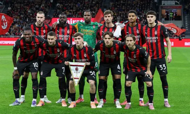 AC Milan player pre Pisa