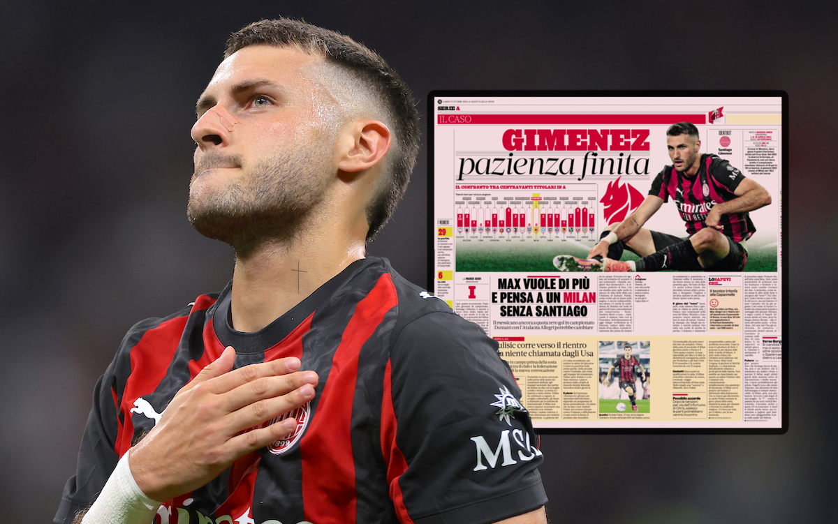 GdS: 'Patience runs out' - Allegri considers benching Gimenez as drought continues