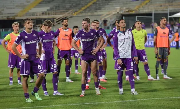 Fiorentina players disappointed