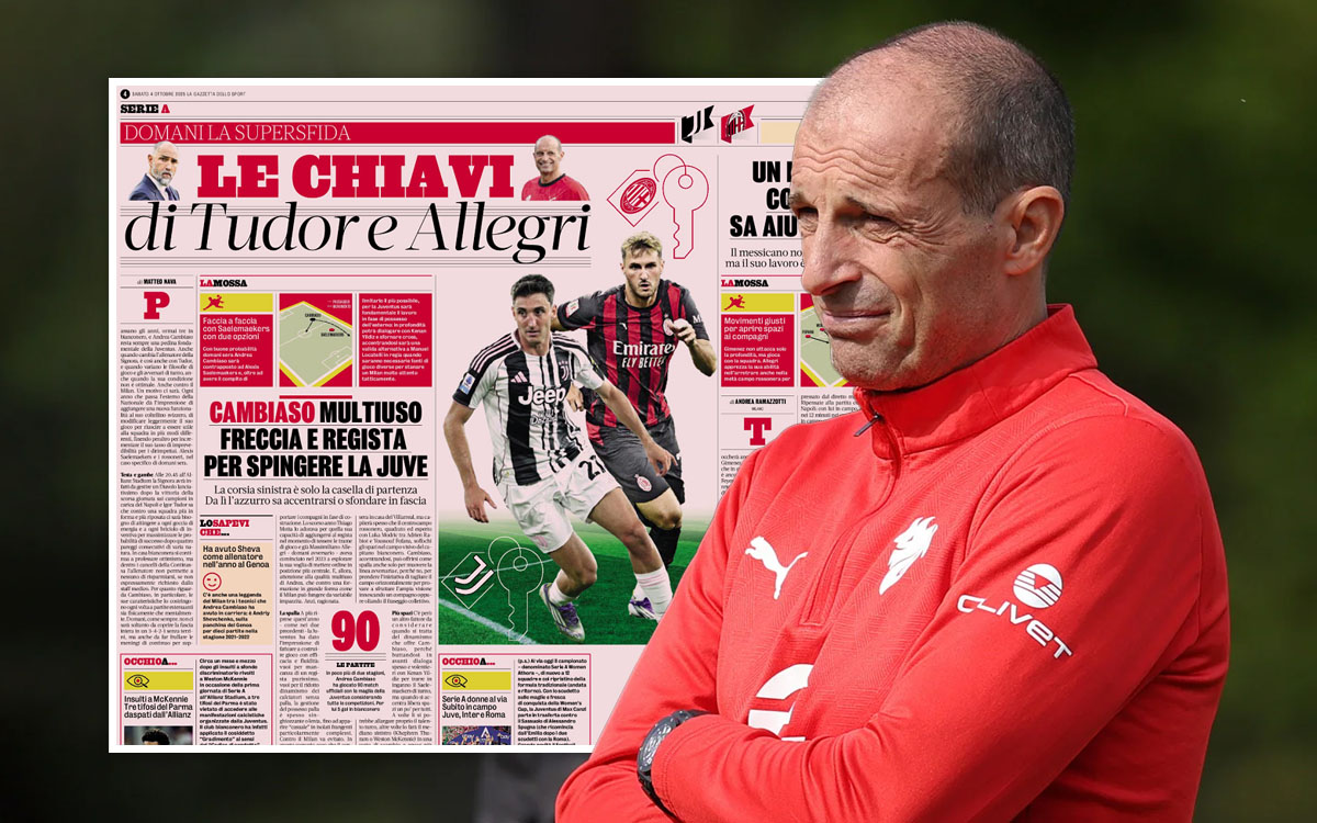 GdS: Allegri insists on Gimenez for Juve vs. Milan – character plays key role