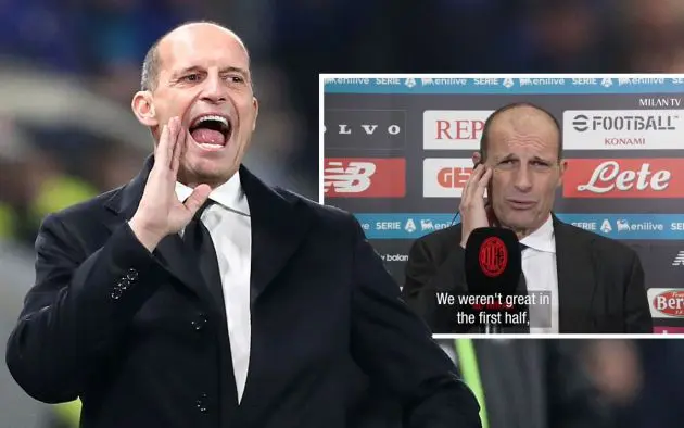 AC Milan coach Massimiliano Allegri
