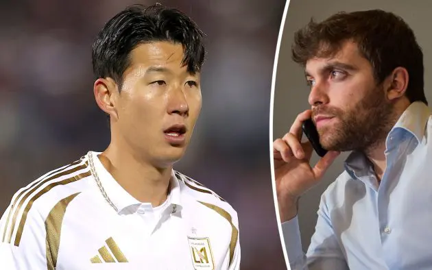 Heung Min Son of the Los Angles Football Club