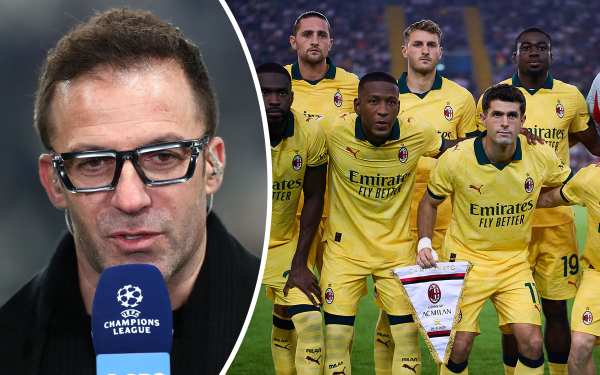 Del Piero explains why Milan’s advantage also brings pressure: “A huge responsibility”