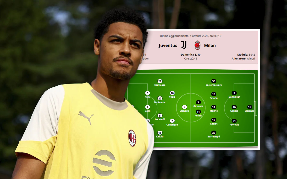 GdS: Predicted XIs for Juventus vs. Milan – De Winter still favoured by Allegri