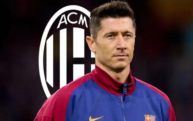 robert lewandowski barcelona milan