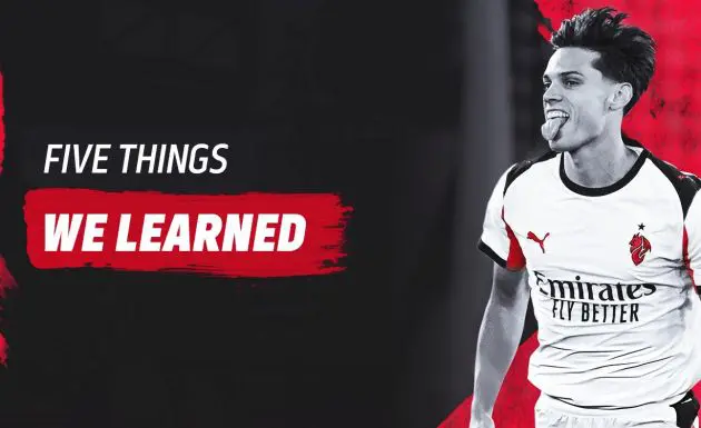 five things atalanta 1-1 milan