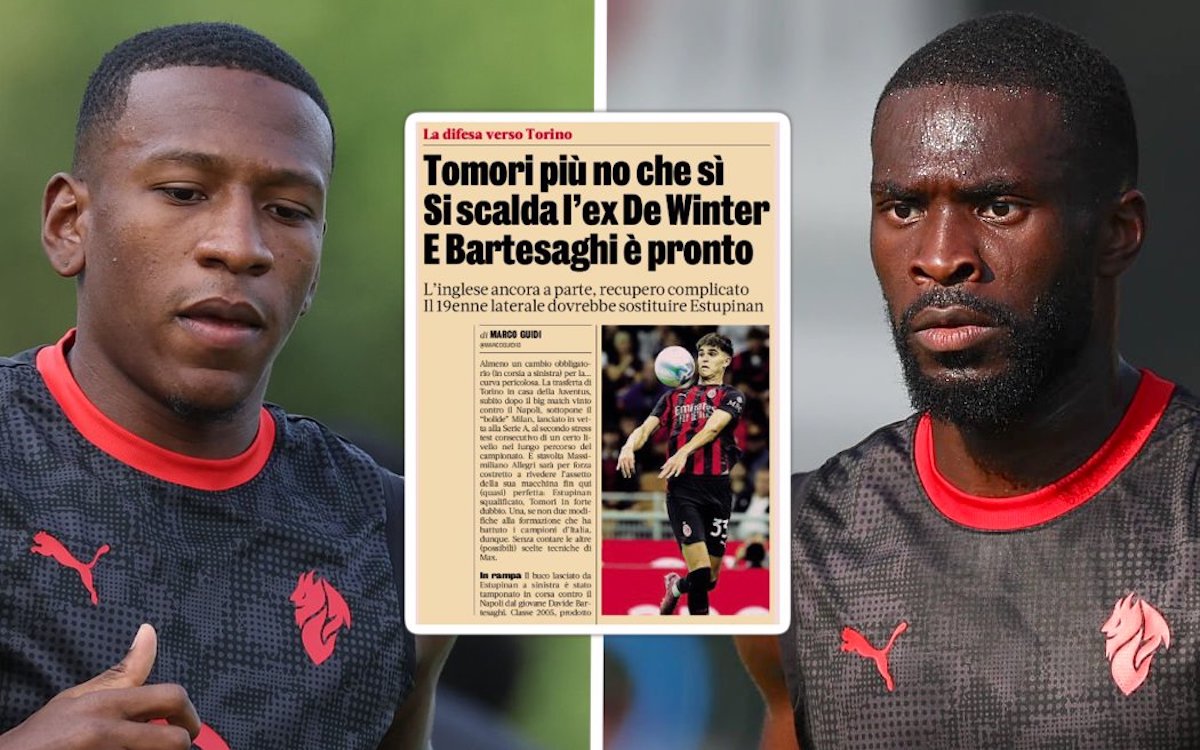 GdS: ‘More no than yes’ – the two expected forced changes for Milan vs. Juventus