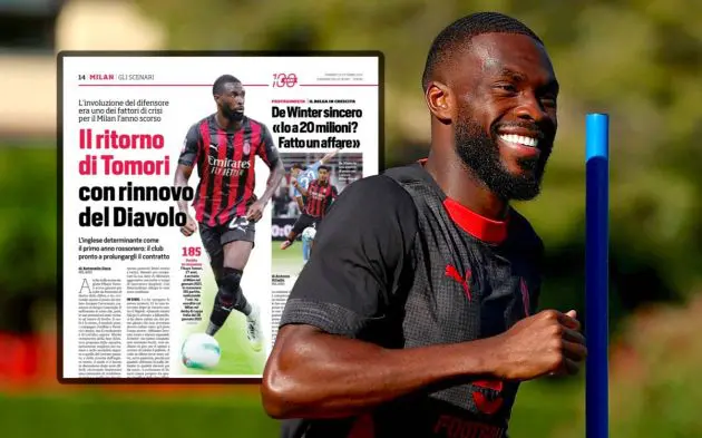 Fikayo Tomori of AC Milan