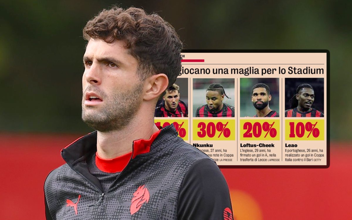 GdS: Four fighting for one spot – Allegri must decide Pulisic’s partner for Juventus trip