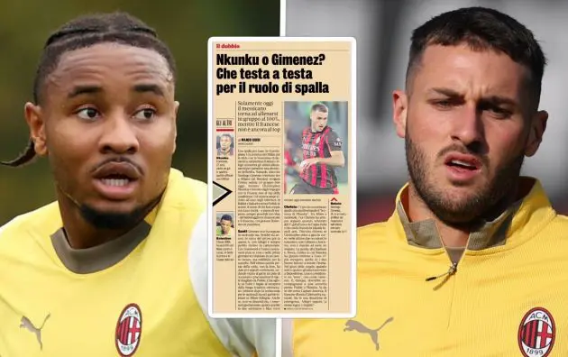Santiago Gimenez Christopher Nkunku AC Milan
