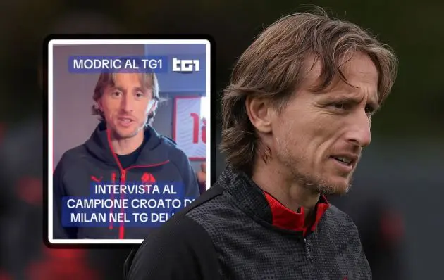 Luka Modric of AC Milan