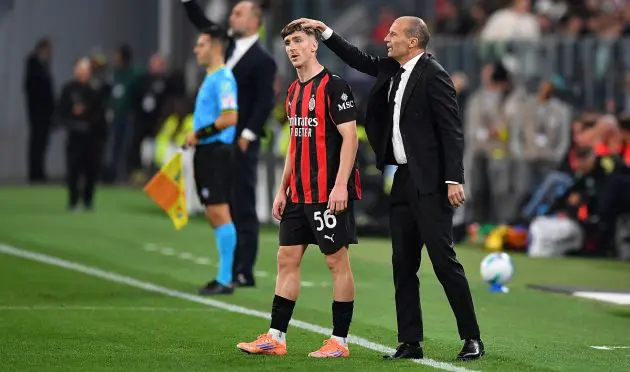 Alexis Saelemaekers and Max Allegri
