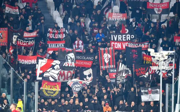 ac milan fans juventus