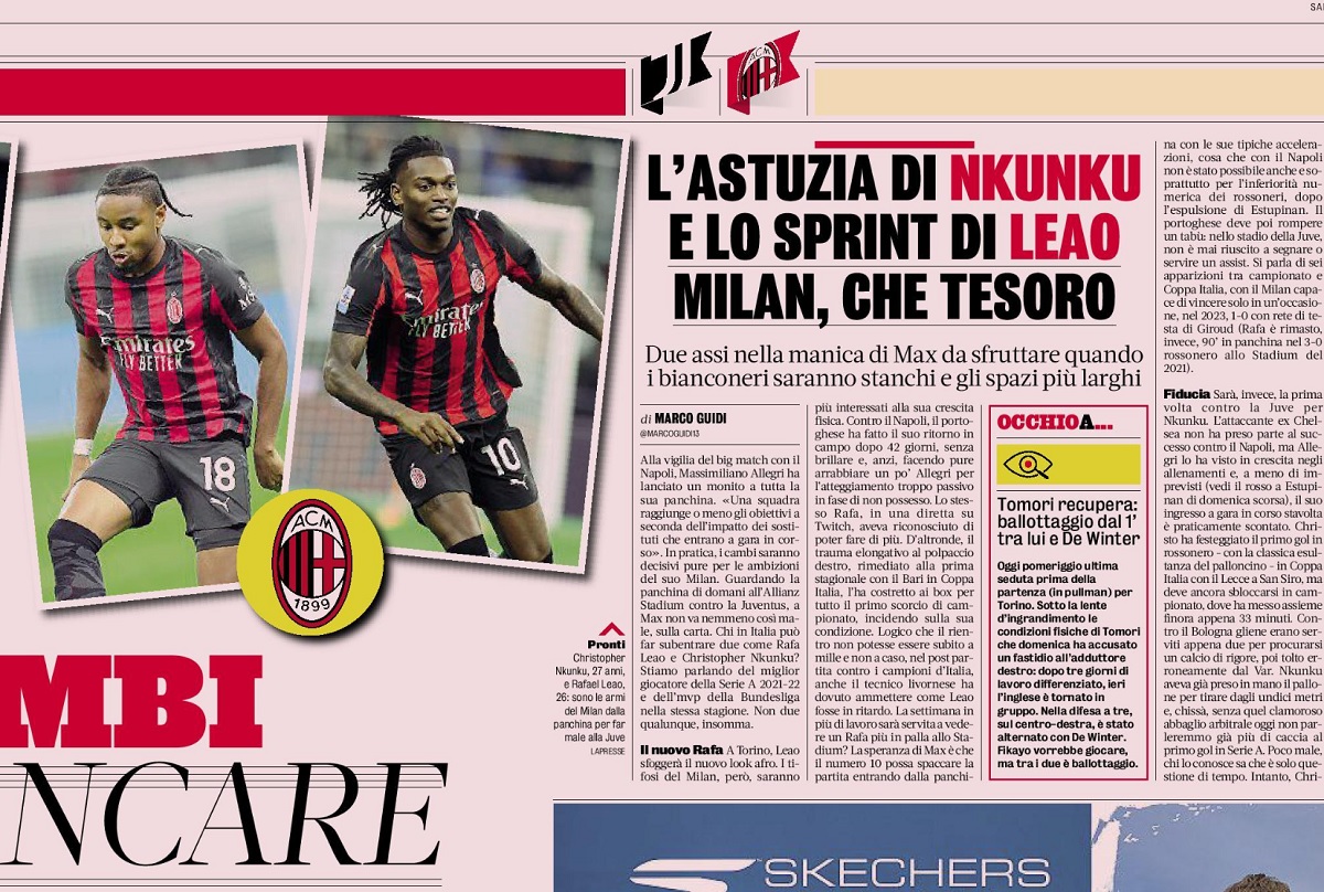 Leao and Nkunku Gazzetta