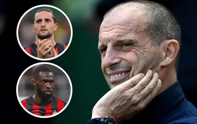 Massimiliano Allegri, Head Coach of AC Milan tomori rabiot