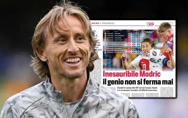 Luka Modric of AC Milan