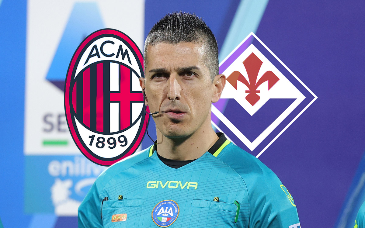 Official: Marinelli to officiate Milan vs. Fiorentina - no defeats in seven games