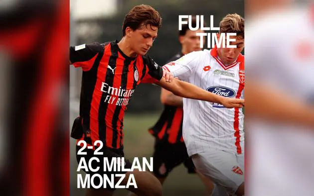 Milan Primavera vs Monza full-time