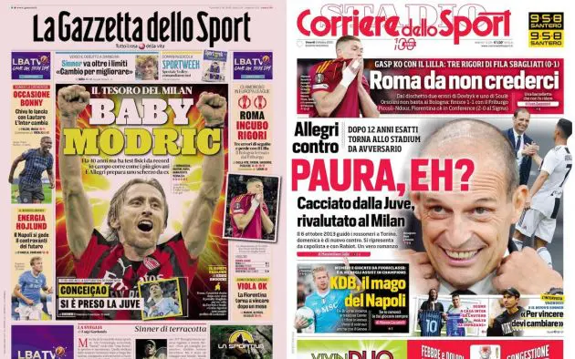 front pages 3 october