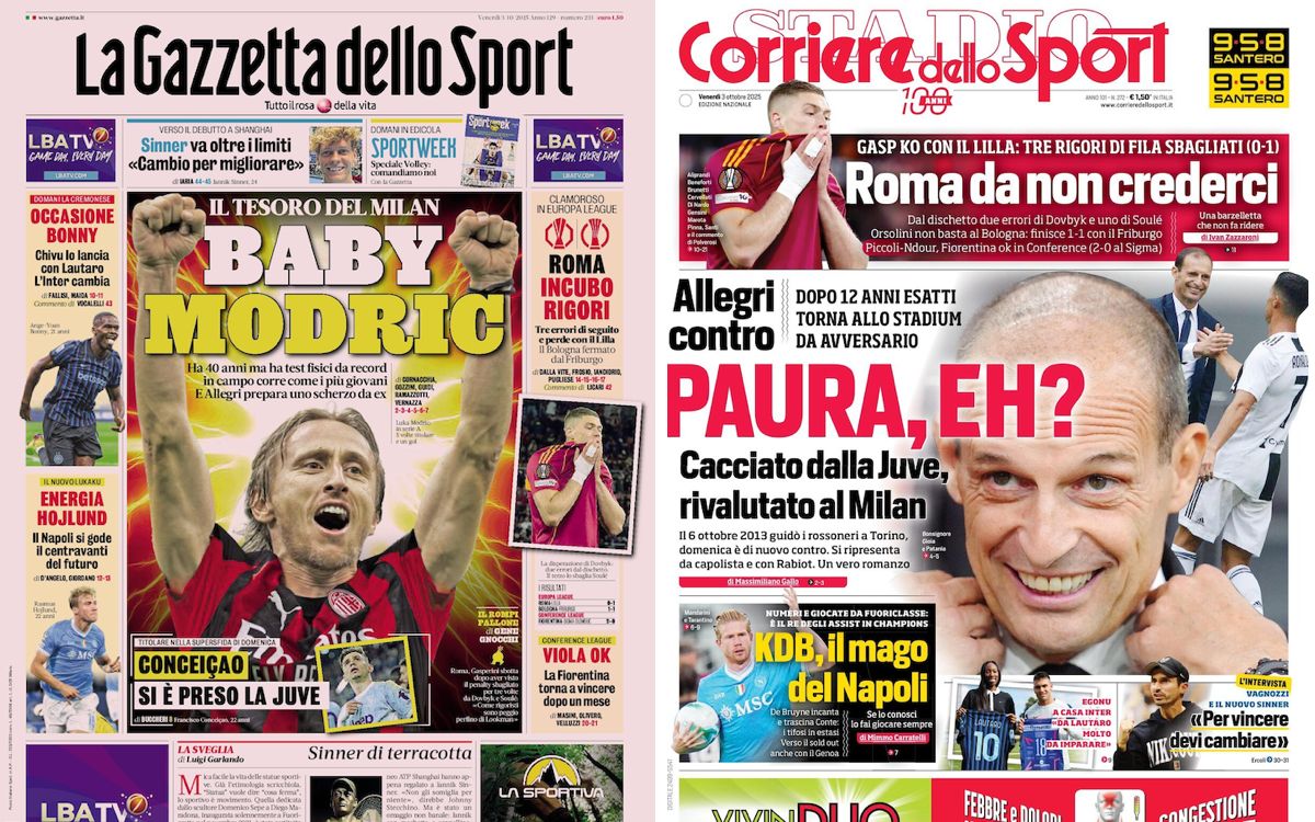 Gallery: ‘AC Milan’s treasure’, ‘Millions of regrets’ – Today’s front pages in Italy