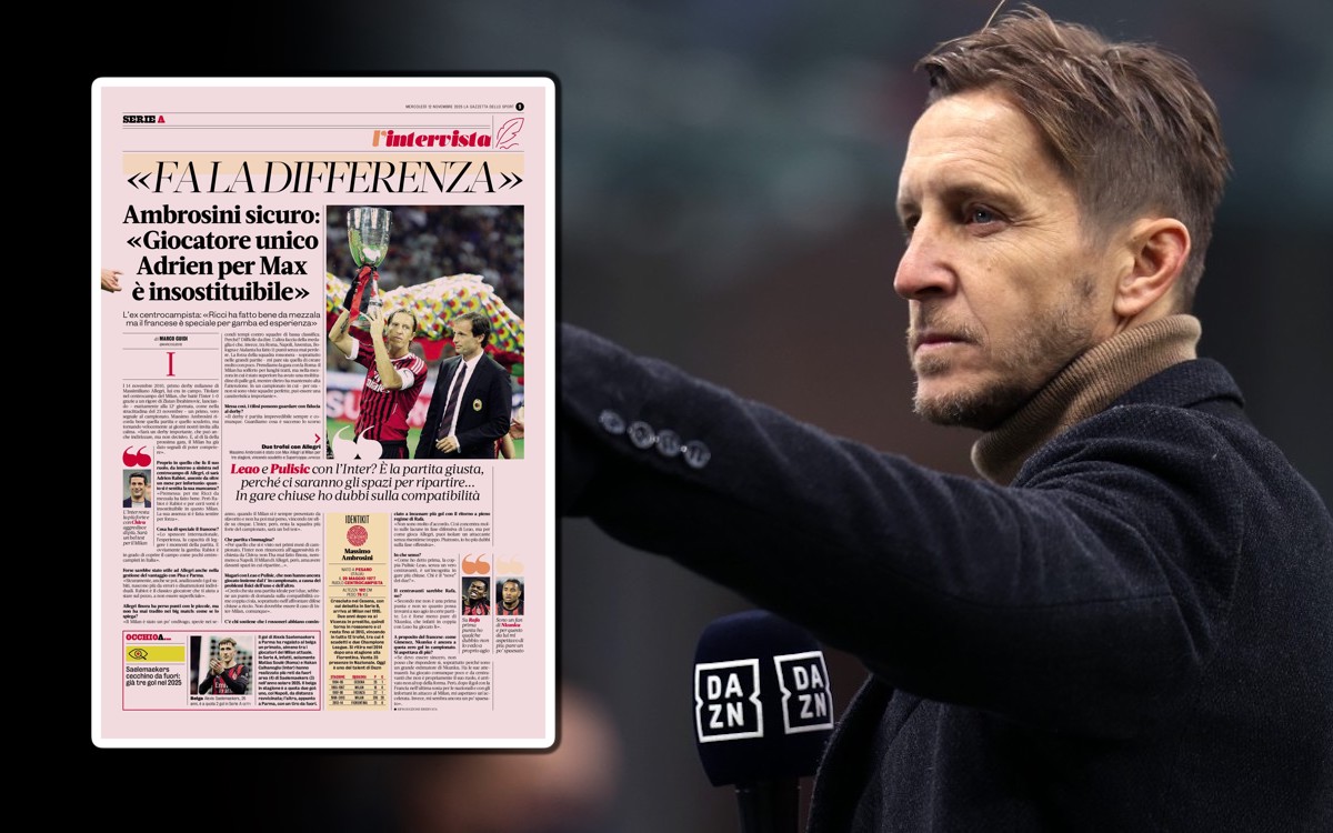 Ambrosini previews derby, praises ‘irreplaceable’ Rabiot and reveals attacking concerns