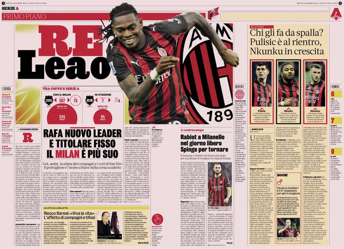 la gazzetta dello sport 4 november