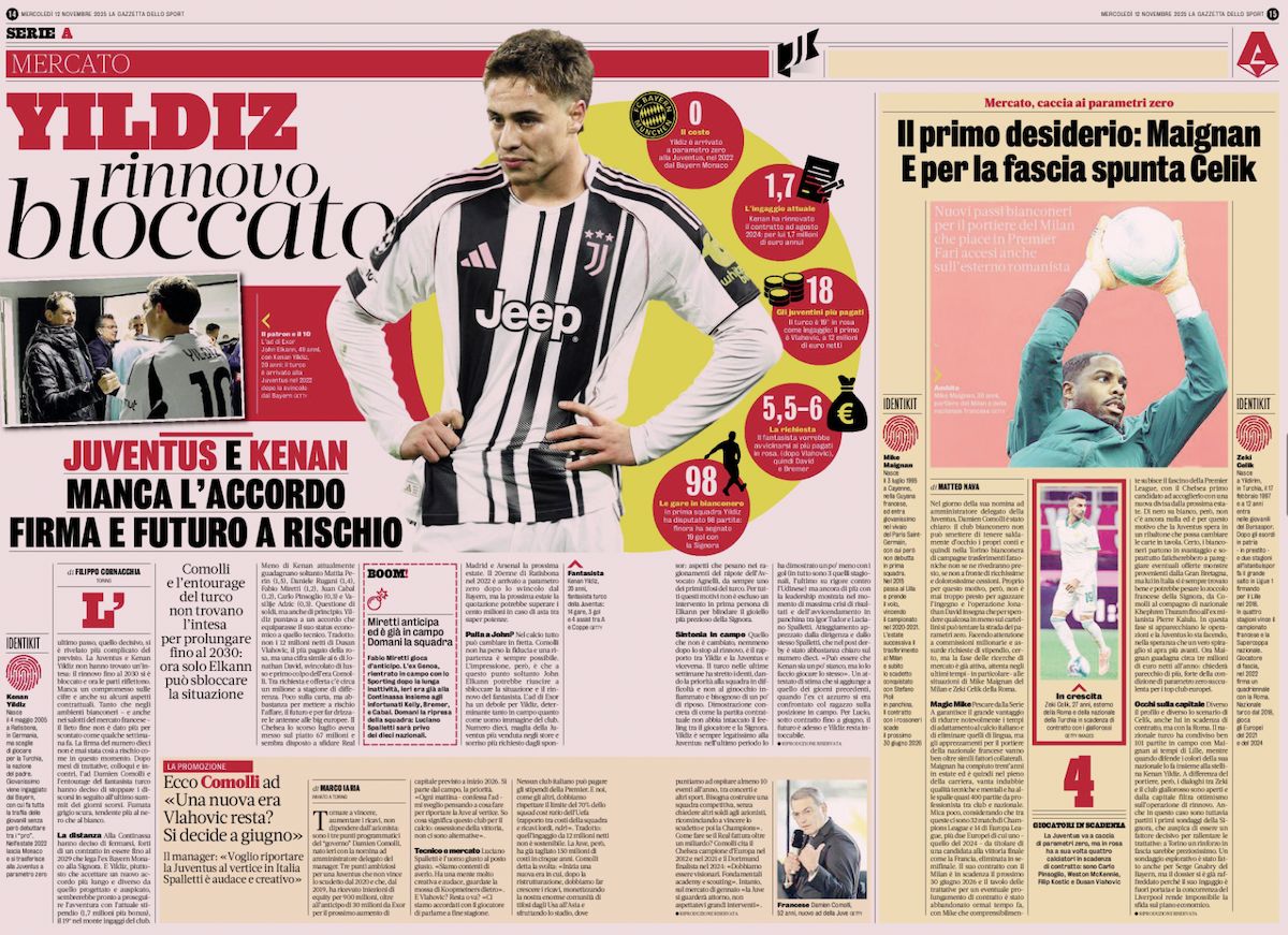 la gazzetta dello sport 12 november